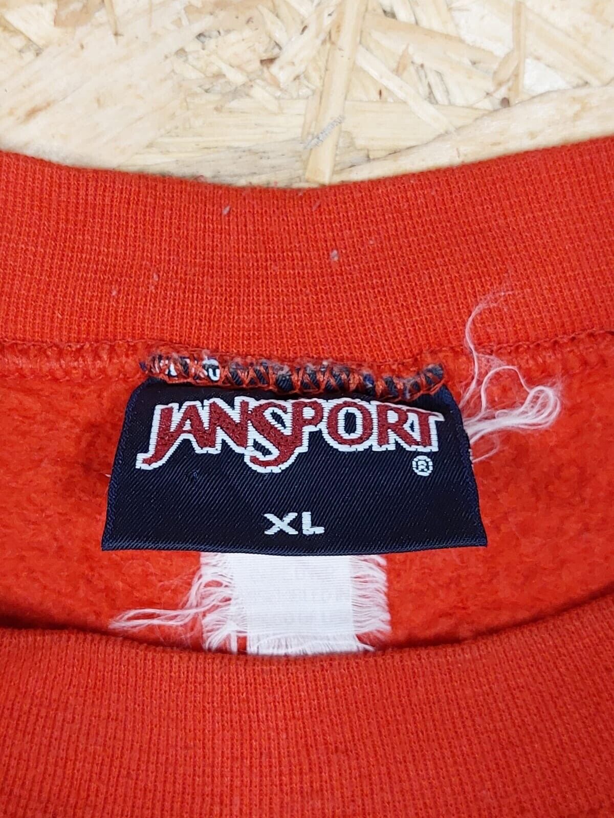 Vintage JanSport Graphic print Sz XL XLarge Red sweatshirt 90s retro RIDER UNI