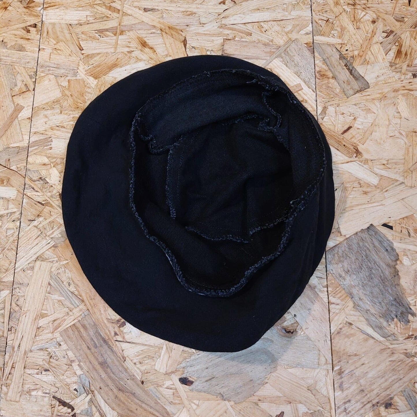 Vintage Lee Denim Bucket Hat - Black - Up cycled By Re-Maid Size S/M