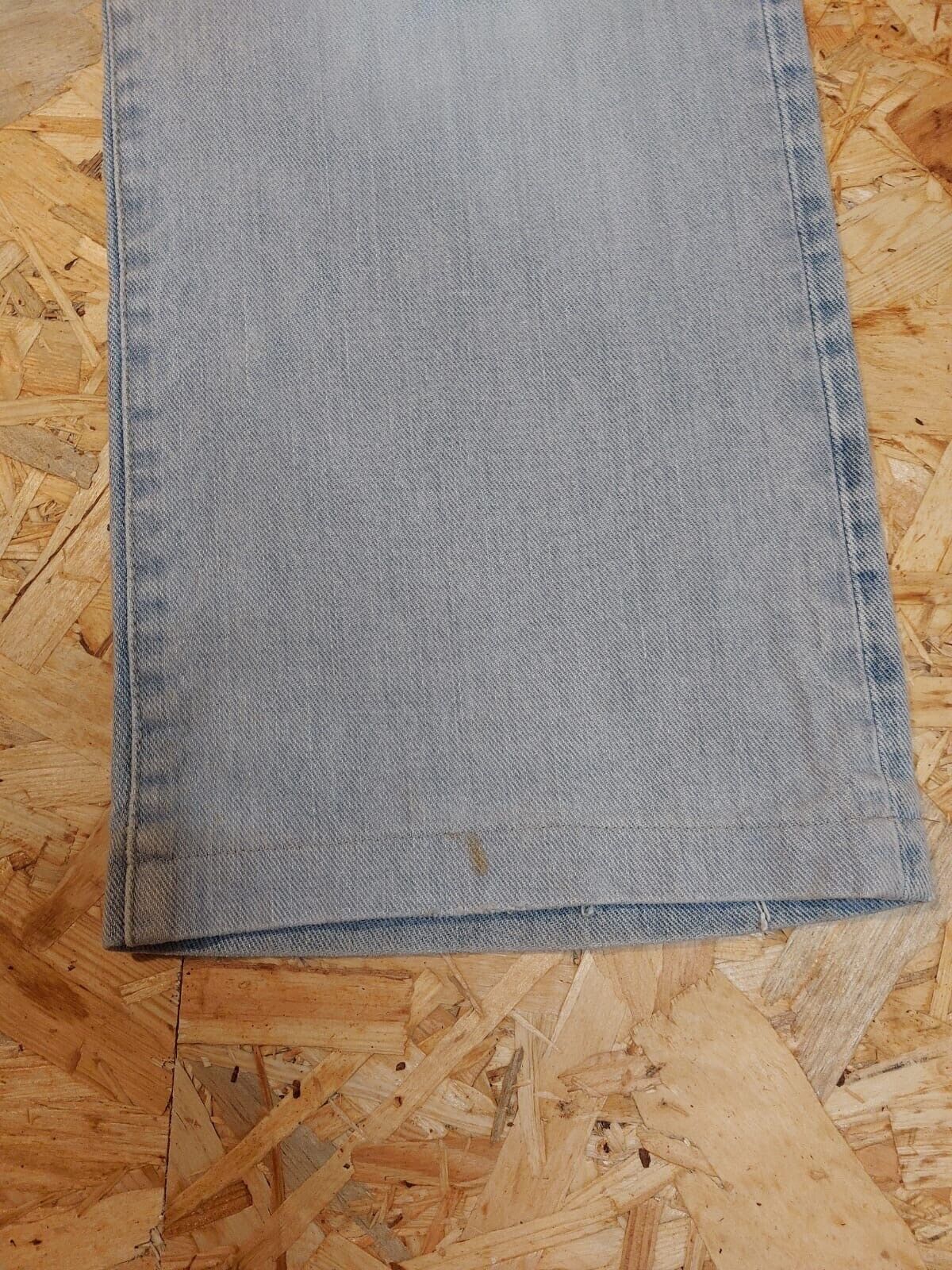 Vintage Diesel Industry W33 L30 Straight Light Blue Jeans Made In Italy 90s