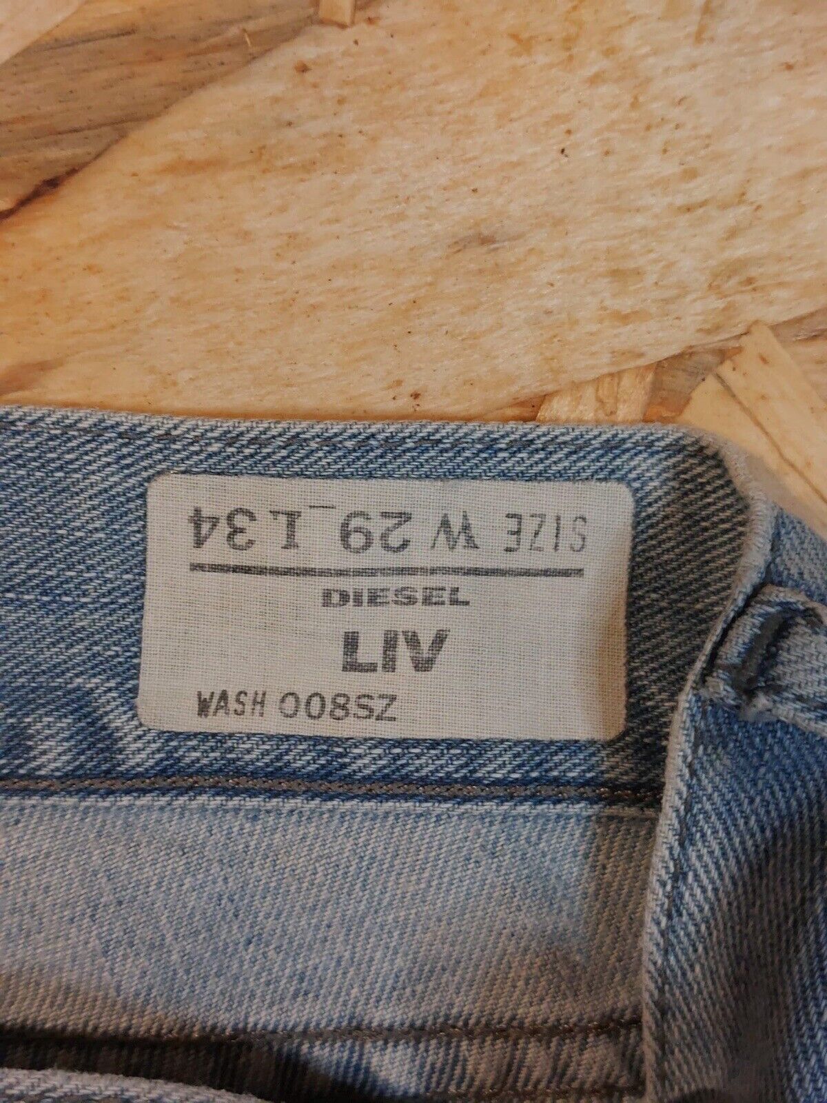 Vintage Diesel LIV | W29 L34 Light Blue denim Jeans Straight 90s retro