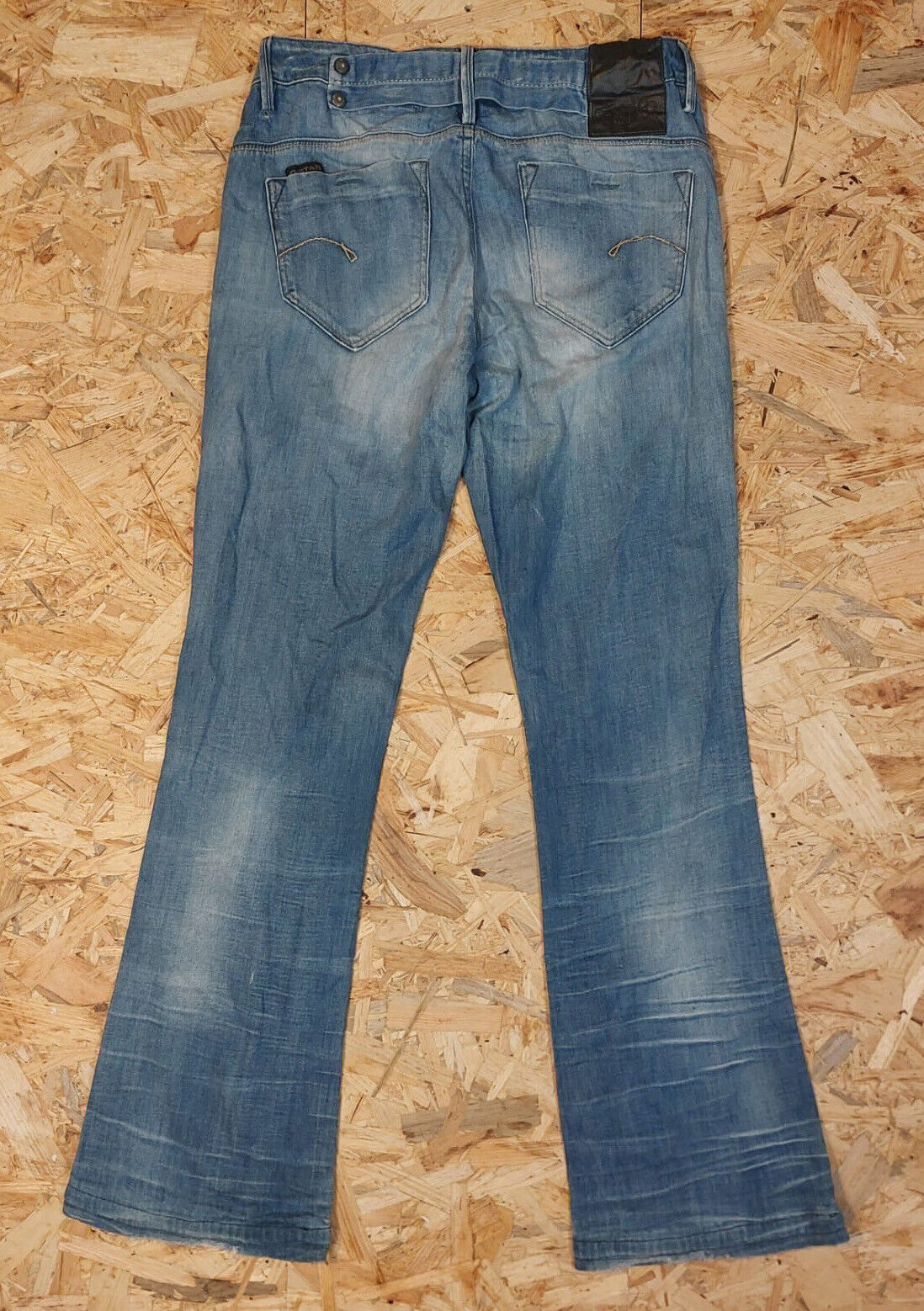 Vintage GStar W31 L32 3301 Straight Blue Denim Jeans 90s Retro Cotton