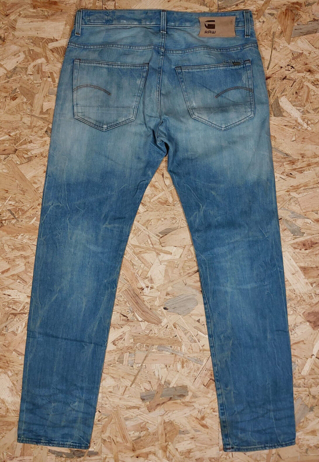 Vintage GStar W36 L34 3301 Straight Blue Denim Jeans 90s Retro Cotton