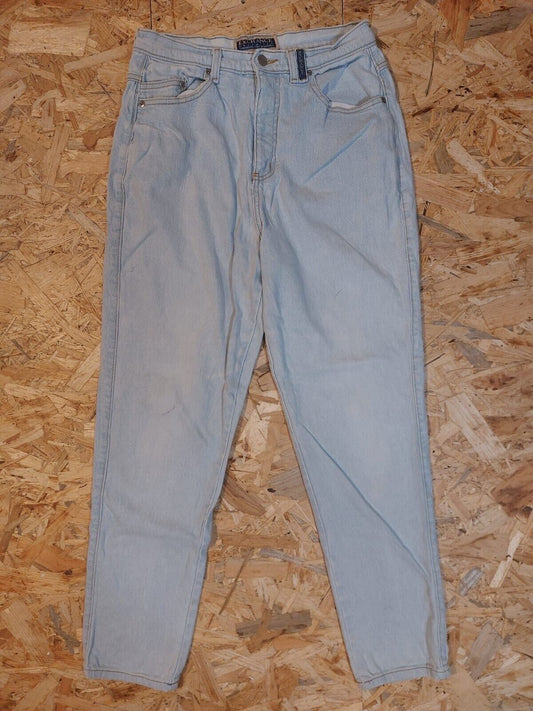 Vintage Exchange Unlimited Sz 14 W30  L30 High Rise Light Blue Jeans 90s retro