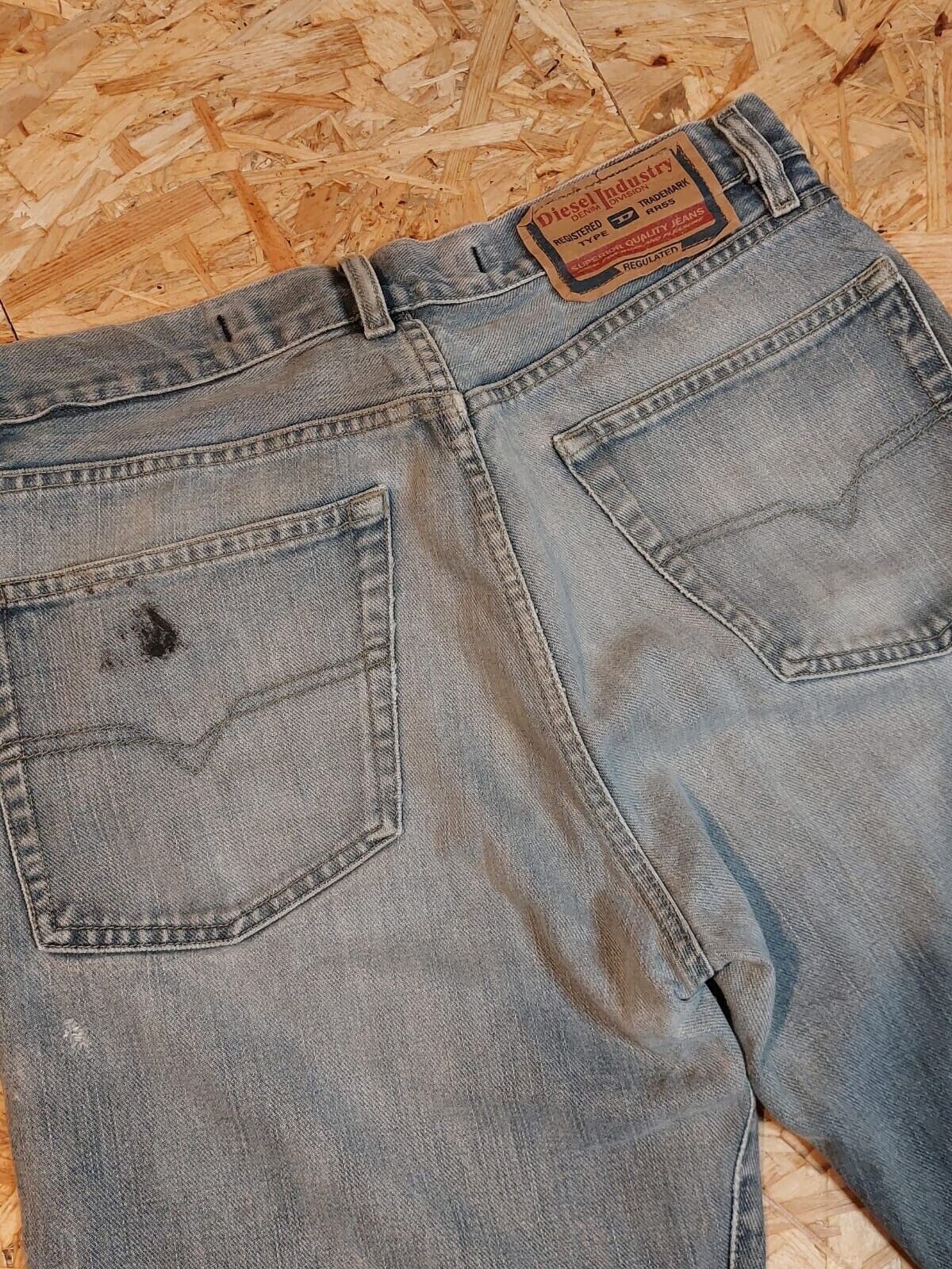 Vintage Diesel Industry W31 L32 Straight Denim Blue Jeans 90s Retro