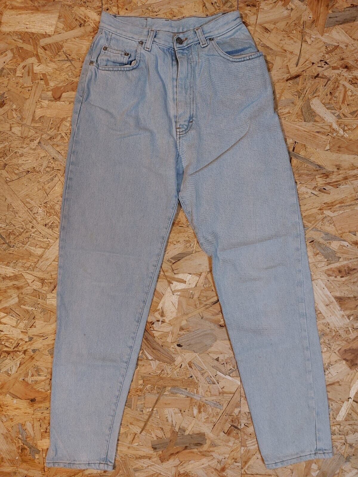 Vintage Happy Star W30 L30 Light Blue Straight Denim Jeans cotton Y2K