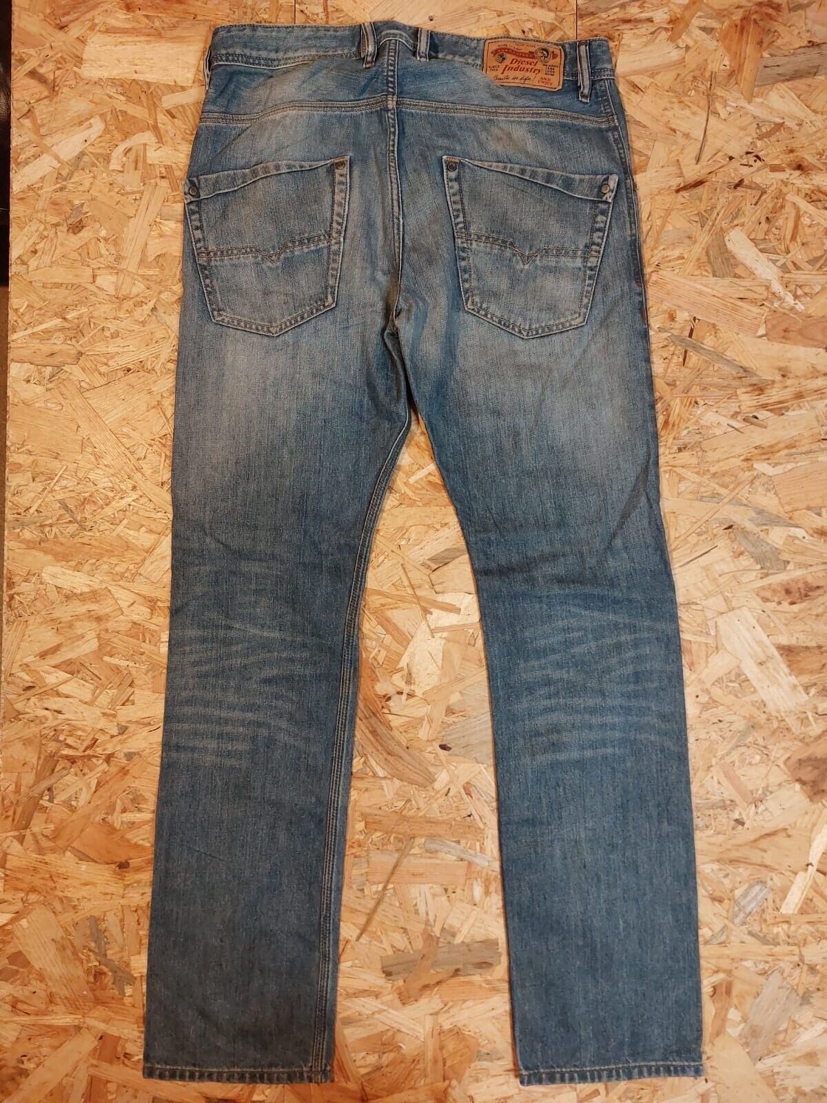 Vintage Diesel W31 L32 Krooley Industry Blue Denim Jeans pants 90s Retro