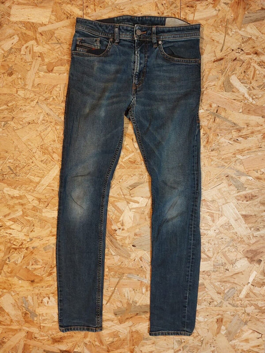 Vintage Diesel Industry W30 L31 THOMMER Dark Blue Straight Denim Jeans 90s retro