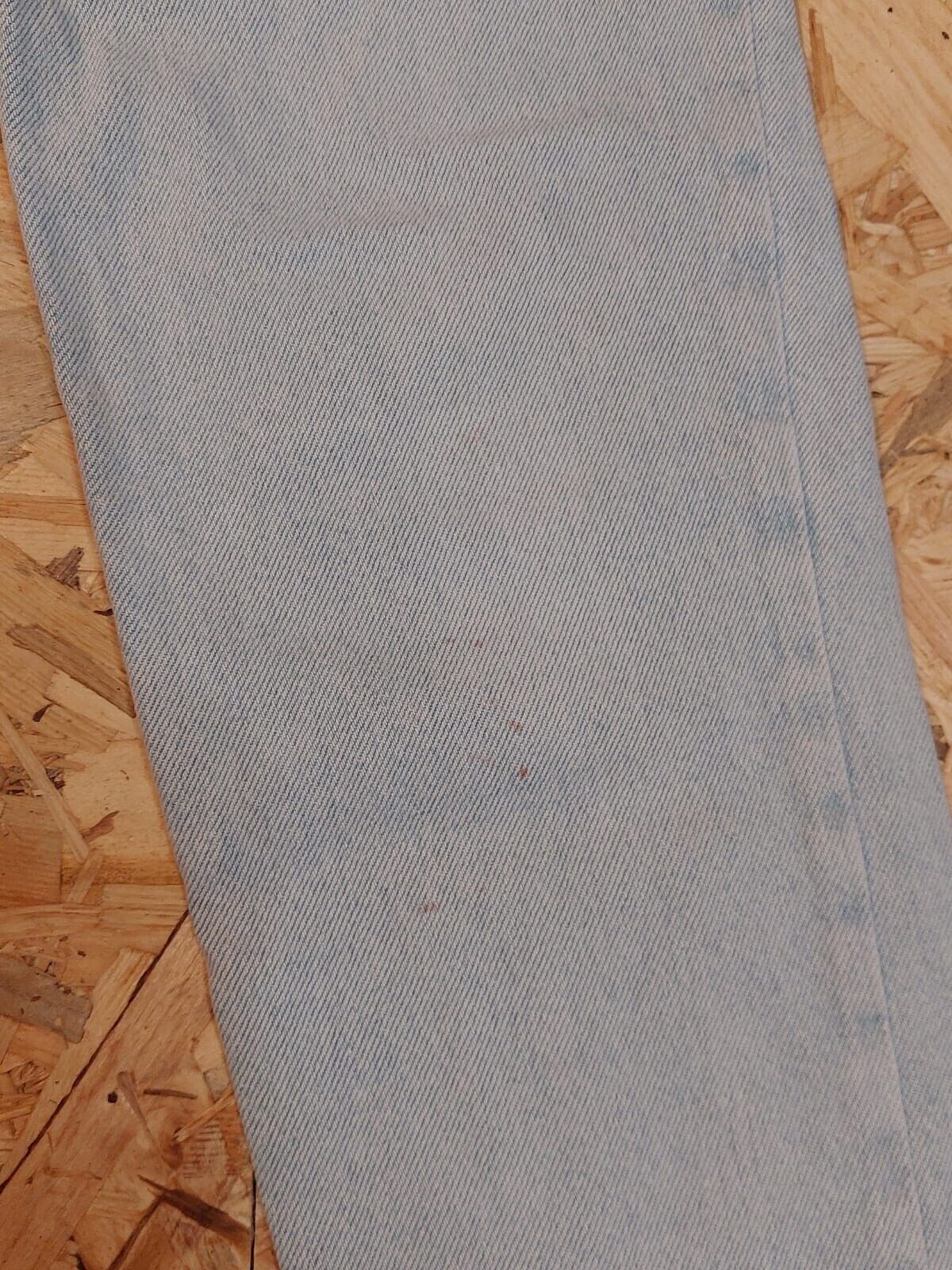 Vintage Happy Star W30 L30 Light Blue Straight Denim Jeans cotton Y2K