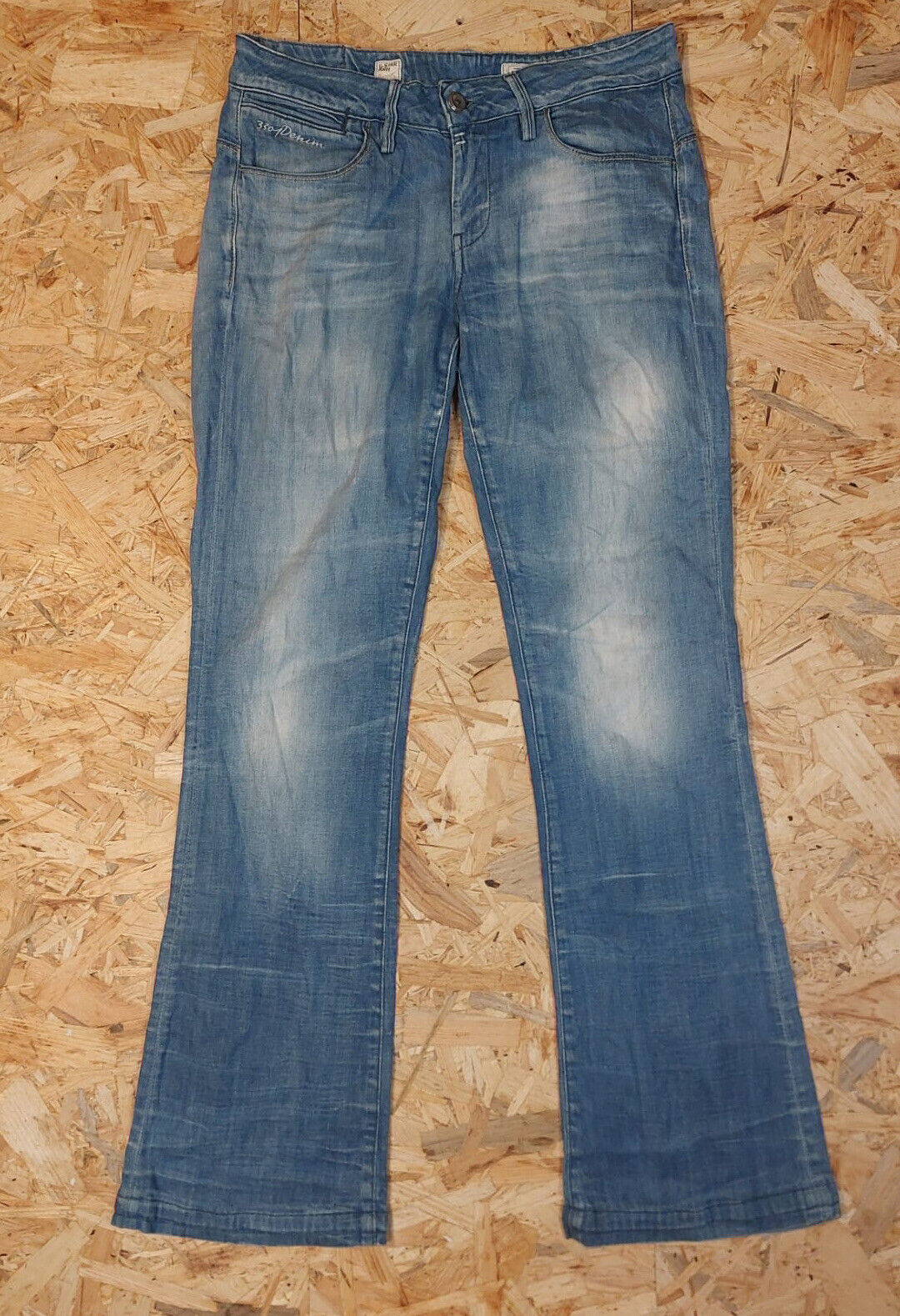 Vintage GStar W31 L32 3301 Straight Blue Denim Jeans 90s Retro Cotton