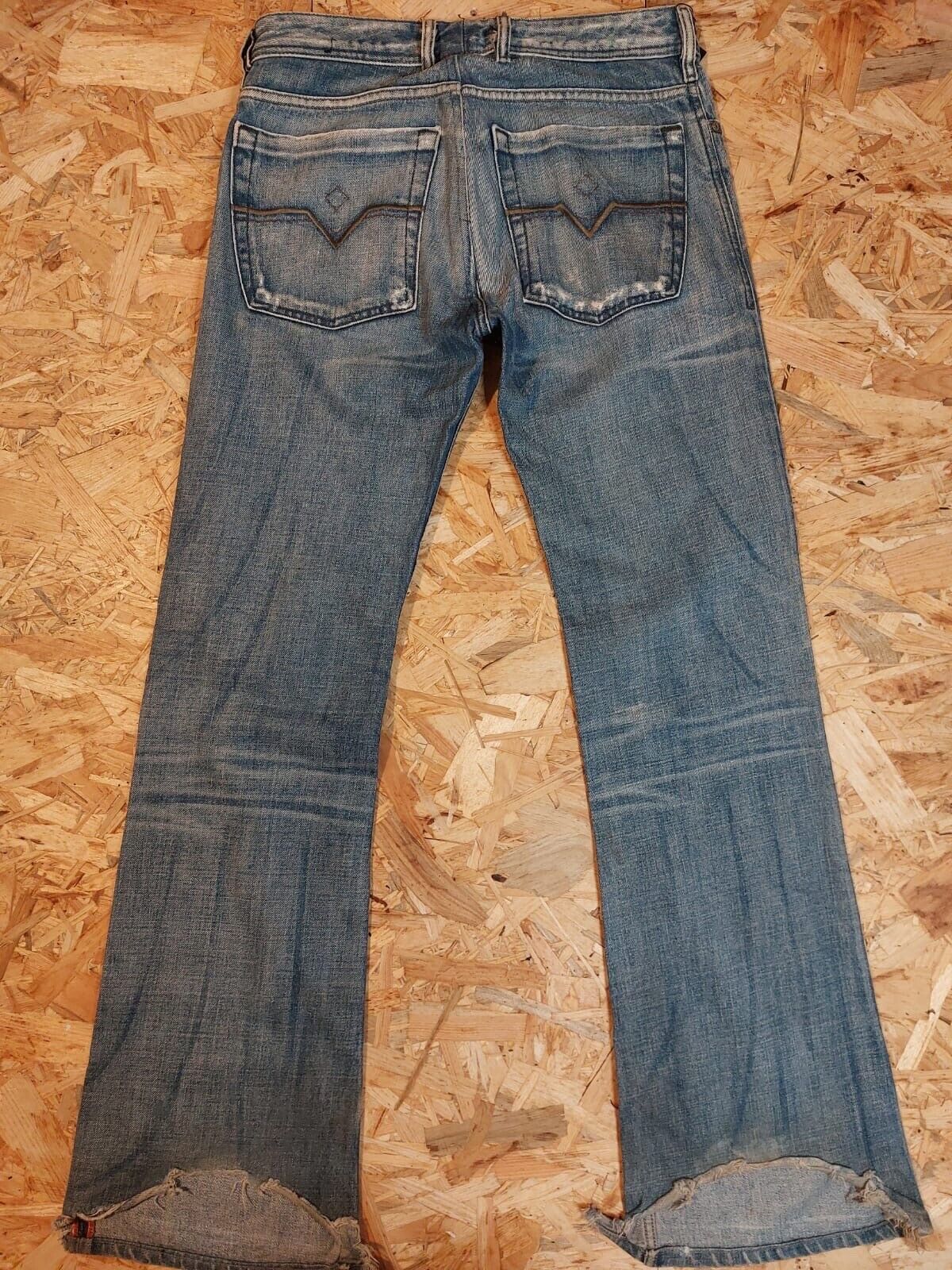 Vintage Diesel Industry W30 L34 Straight Light Blue Denim Jeans 90s Retro