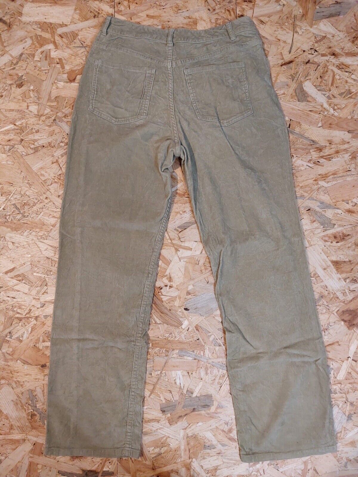 Vintage Live a little Mid Rise Y2K TROUSERS ~ Size 10 Reg L30 Beige