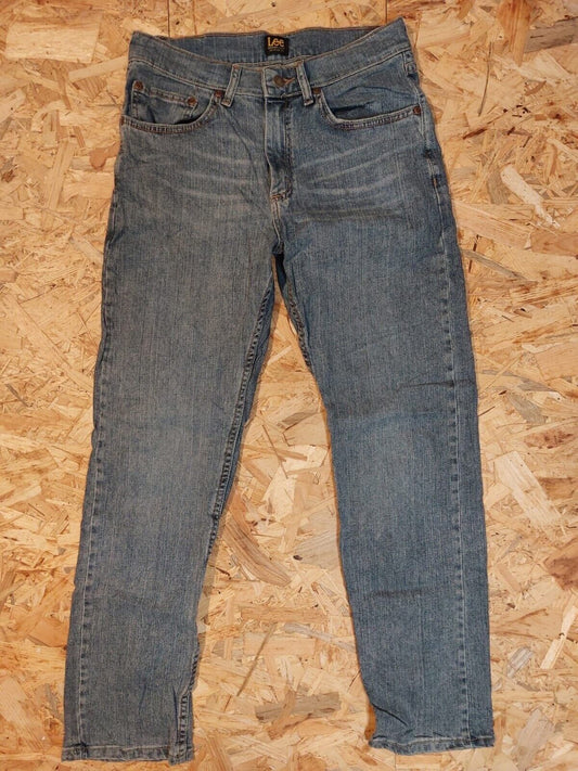 Vintage LEE W30 L30 Straight Regular Fit Light Blue Denim Jeans 90s retro