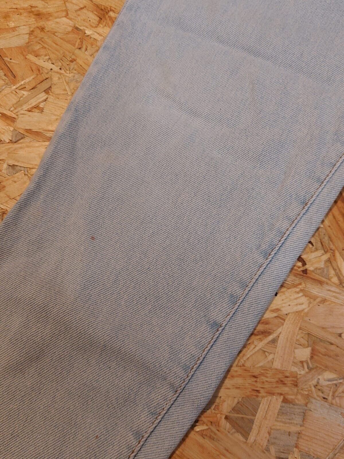 Vintage Happy Star W30 L30 Light Blue Straight Denim Jeans cotton Y2K