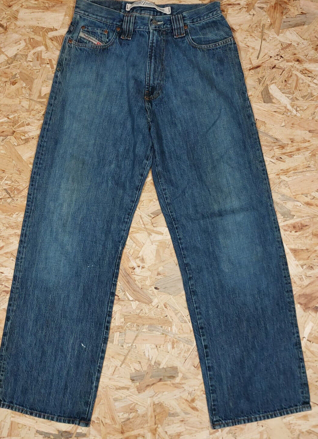 Vintage Diesel Industry W30 L32 Straight Denim Blue Jeans 90s Retro