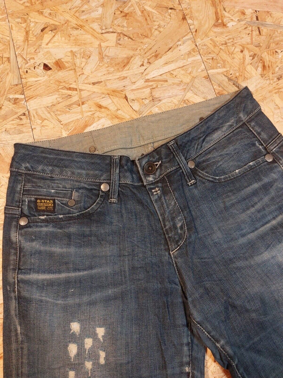 Vintage G-Star Raw 3301 W29 L32 Raw Blue Jeans Straight Leg Retro 90s