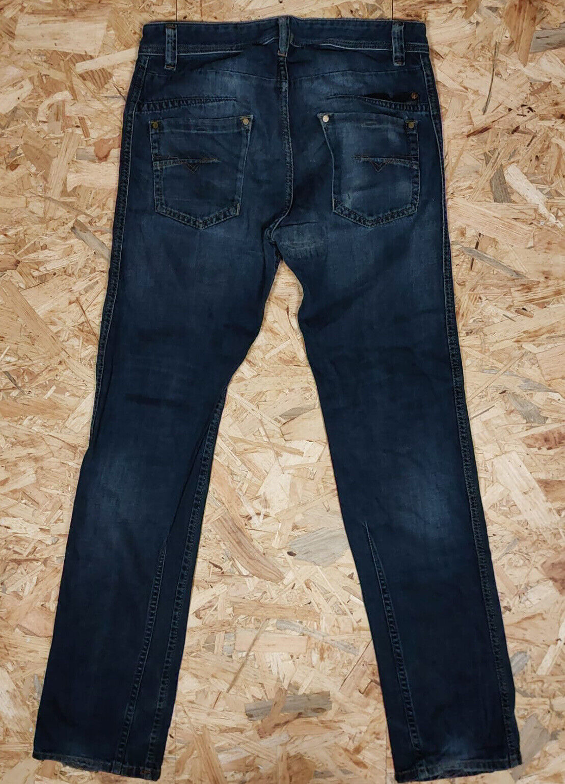 Vintage Diesel Industry W30 L32 Dark Blue Straight Denim Jeans 90s