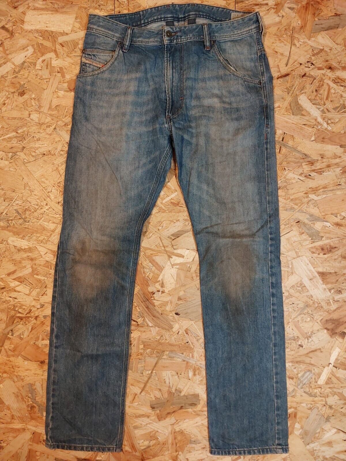 Vintage Diesel W31 L32 Krooley Industry Blue Denim Jeans pants 90s Retro