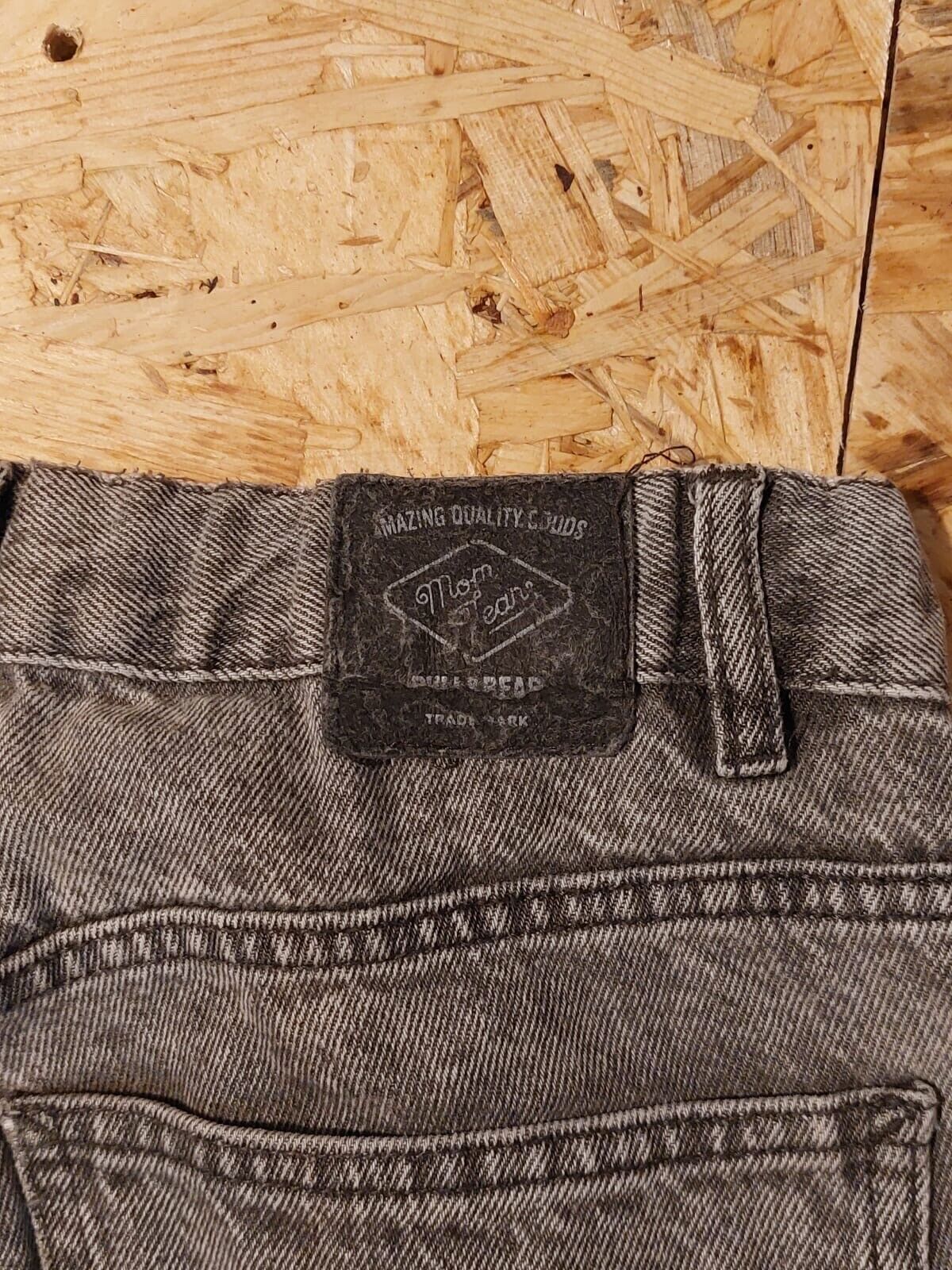 Vintage Mom jeans W30 L27 Straight Regular Charcoal Black Denim Jeans Bootydefy