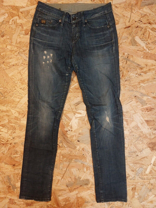 Vintage G-Star Raw 3301 W29 L32 Raw Blue Jeans Straight Leg Retro 90s