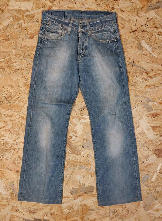 Vintage GStar W29 L32 Straight Blue Denim Jeans 90s Retro Cotton