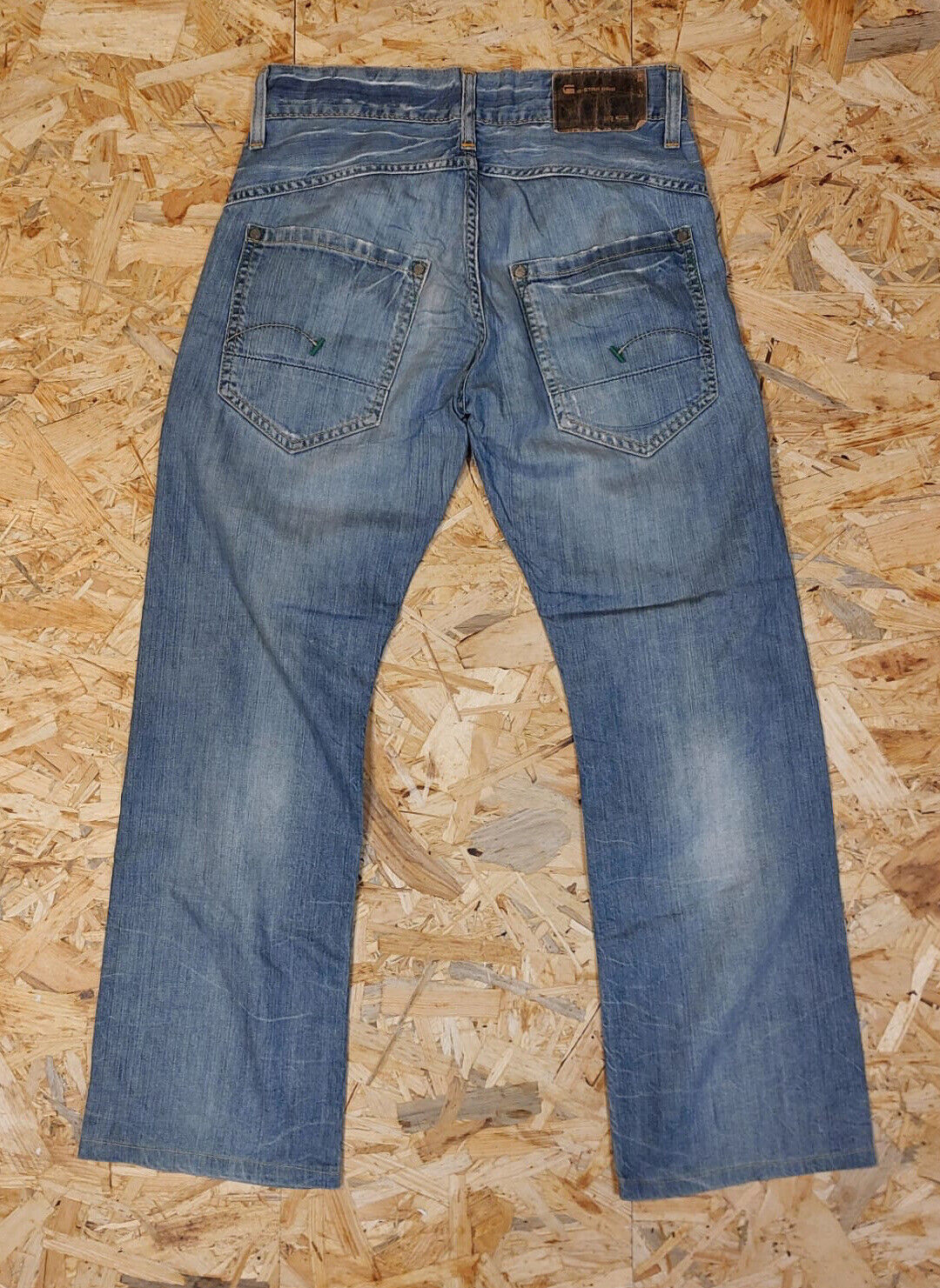 Vintage GStar W29 L32 Straight Blue Denim Jeans 90s Retro Cotton