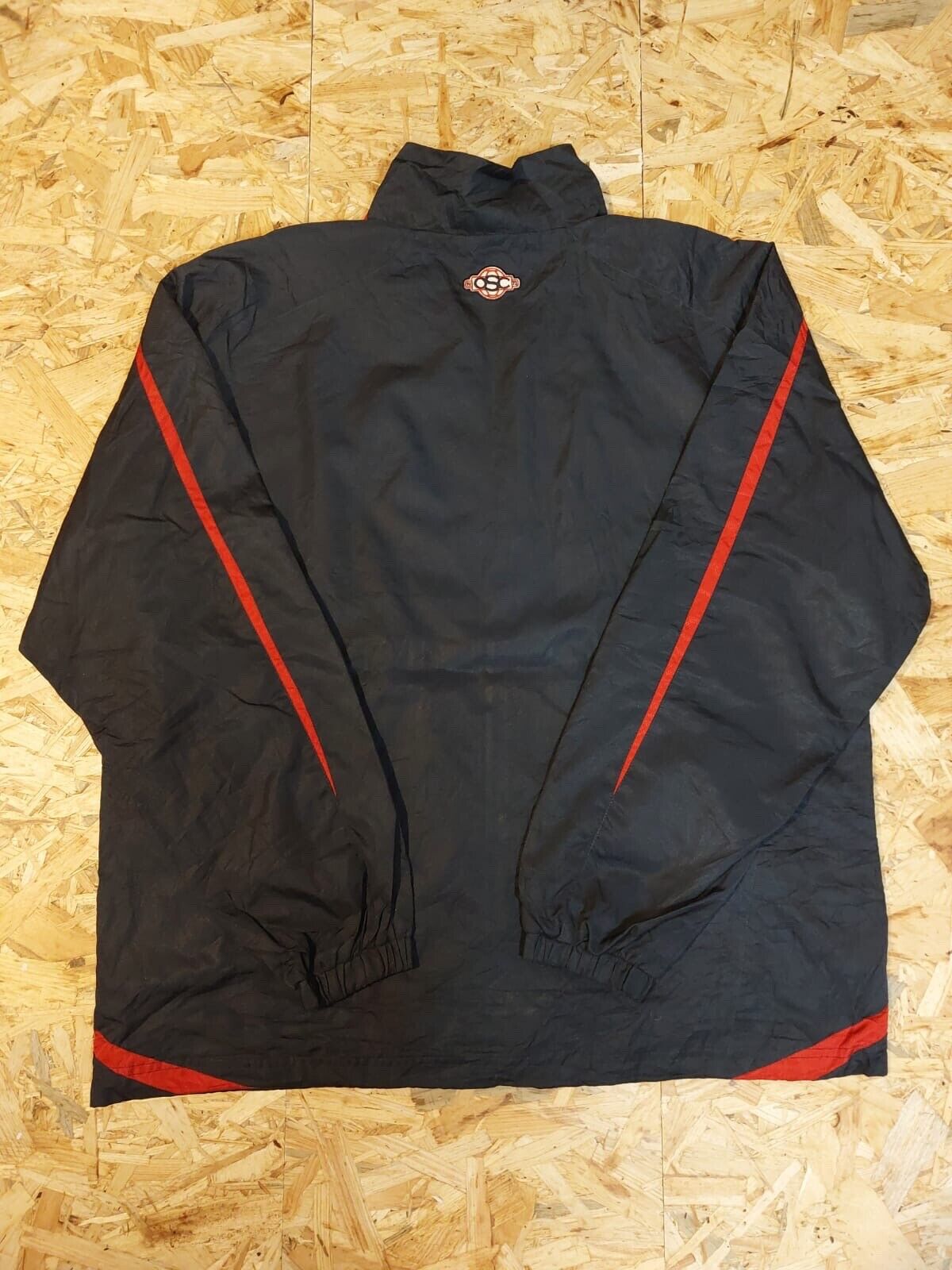 Vintage Umbro  Sz L Black Windbreaker Tracksuit Jacket Oakville Soccer America