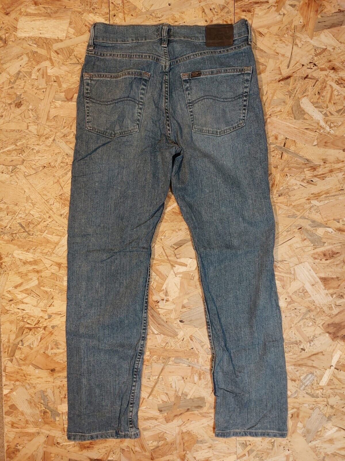 Vintage LEE W30 L30 Straight Regular Fit Light Blue Denim Jeans 90s retro