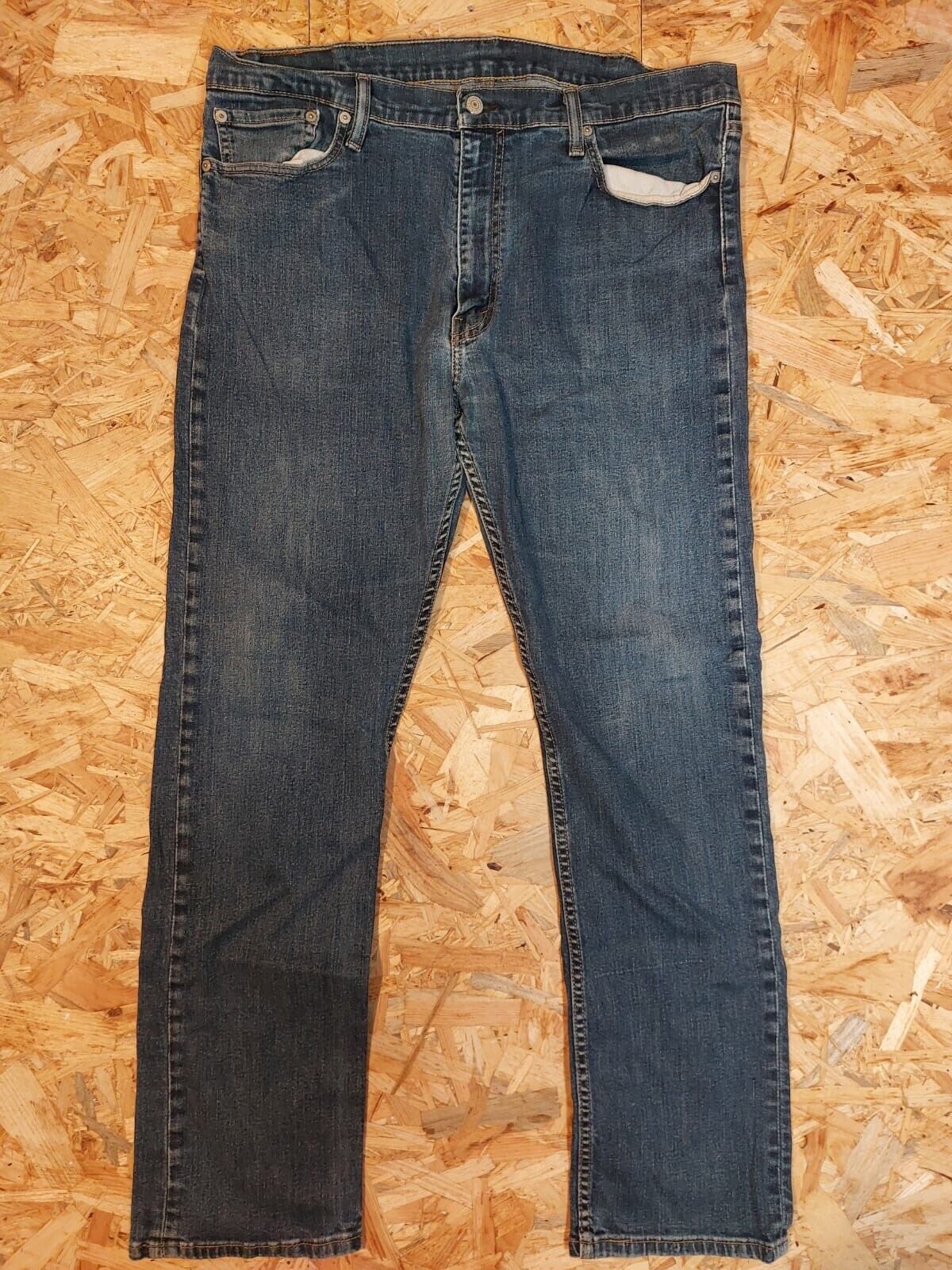 Vintage LEVI's Big E tag W38 L32 Straight Denim Dark Blue Jeans Cotton| PRE 1971