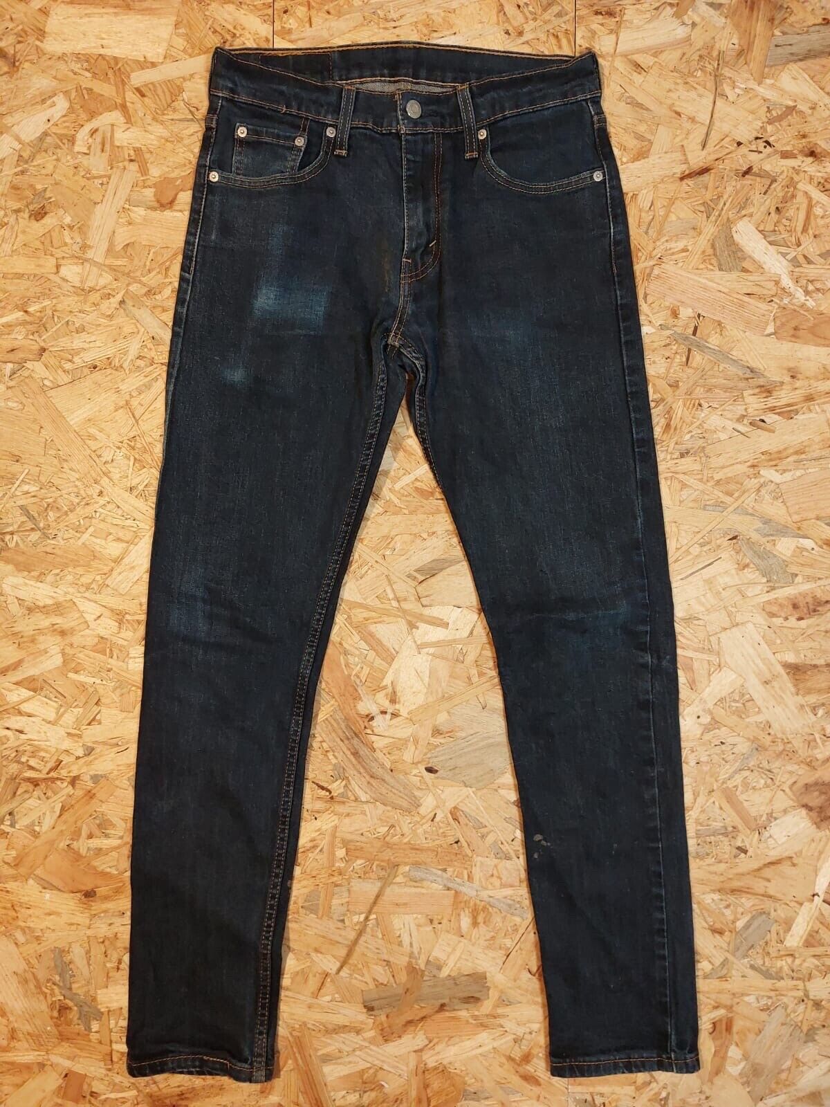 Vintage Levi's Strauss 512 W30 L32 Dark Blue Straight Denim Jeans 90s retro