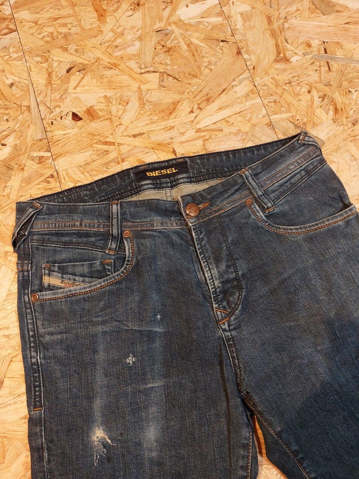 Vintage Diesel | W30 L32 Mid Blue denim Jeans Straight 90s retro