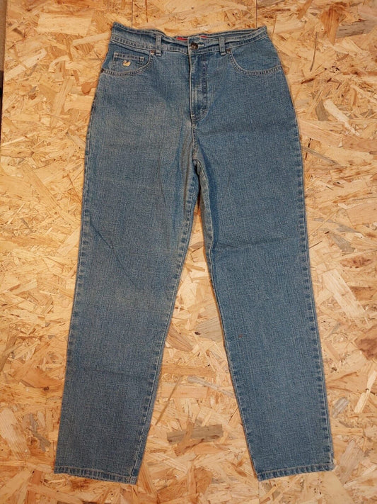 Vintage Gloria Vanderbilt W30 L30 Mid Blue Straight Denim cotton Jeans 90s Retro