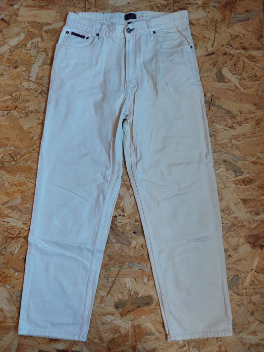 Tommy Jeans W34 L32 White Denim regular Straight - WhiteHorse Vintage