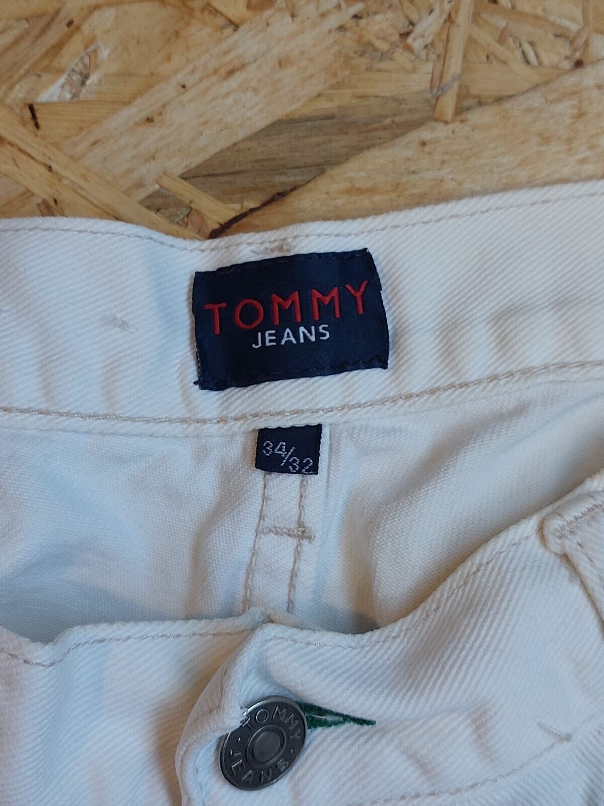 Tommy Jeans W34 L32 White Denim regular Straight - WhiteHorse Vintage