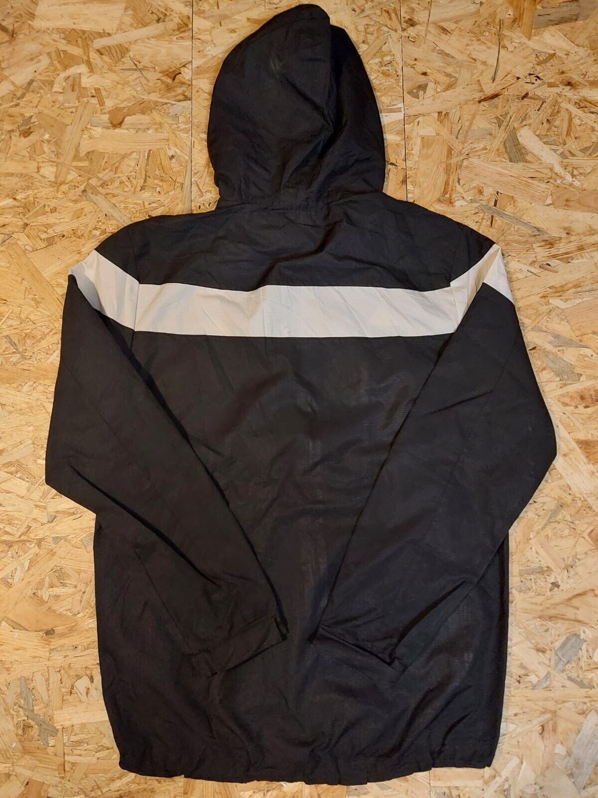 Vintage Adidas Sz L Black Windbreaker Tracksuit Jacket Kelowna Secondary 90s - WhiteHorse Vintage