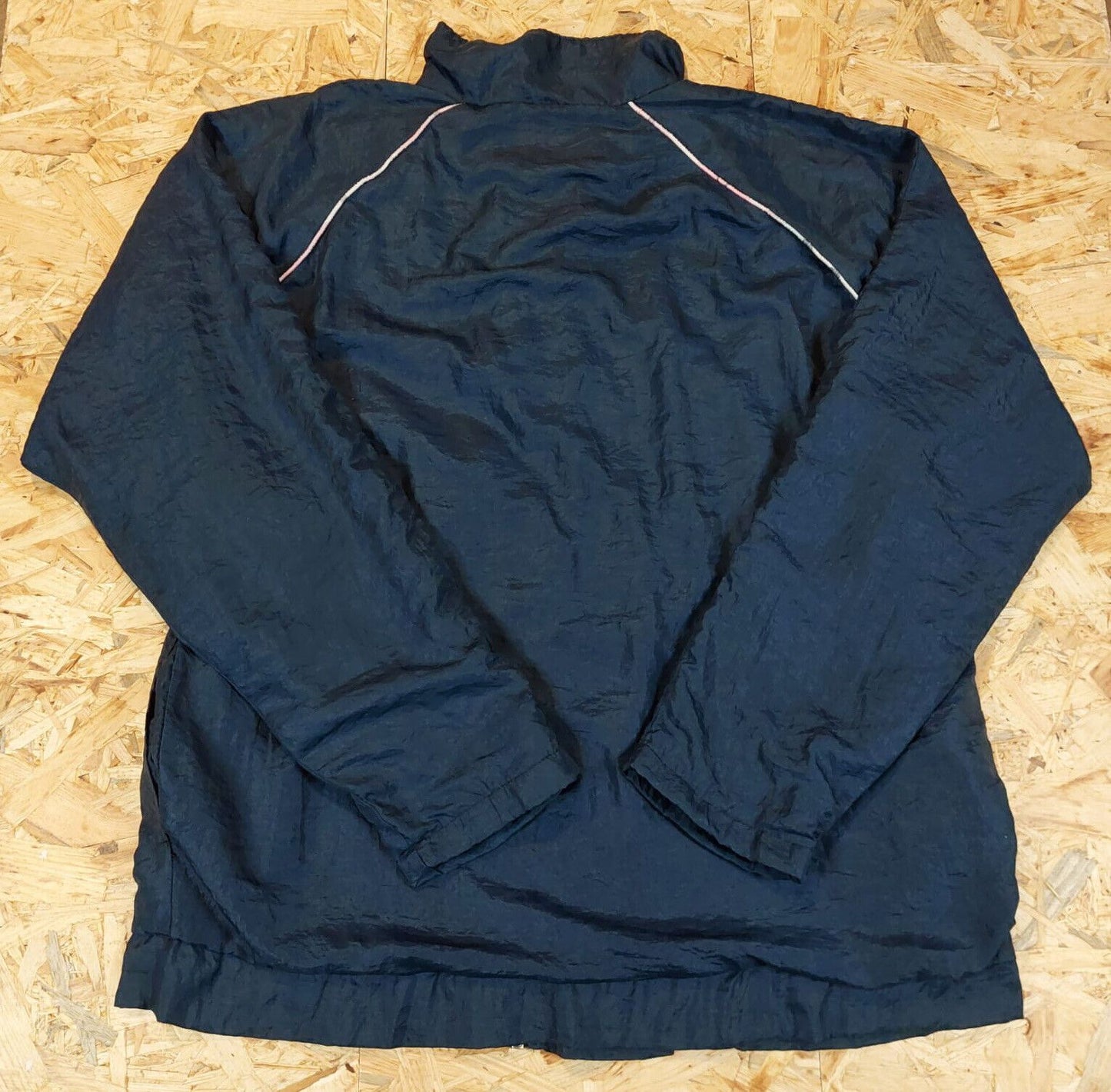 Vintage Adidas Sz L Windbreaker Tracksuit Jacket Blue Navy 90s Retro - WhiteHorse Vintage