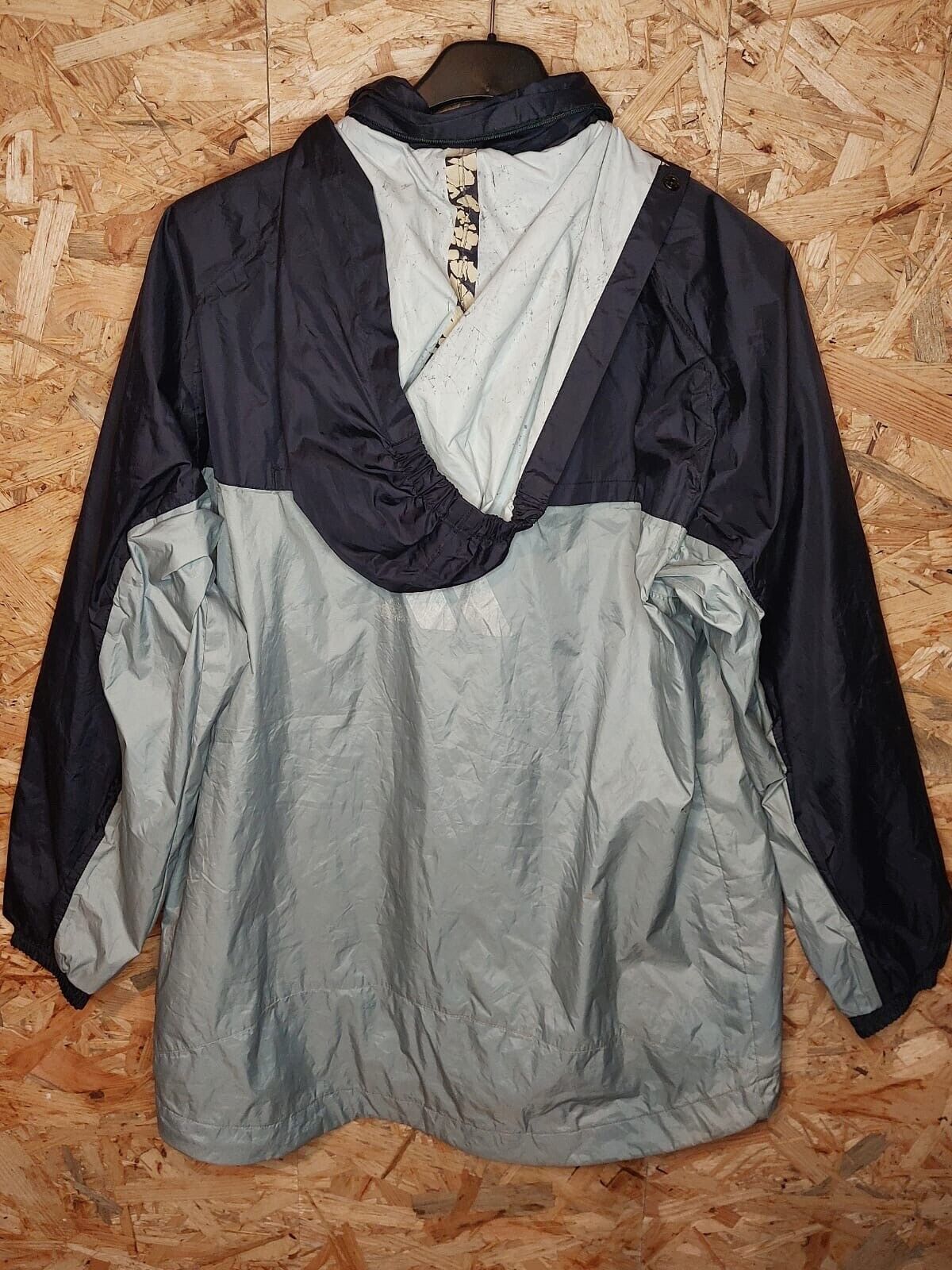 Vintage Adidas Sz Large Windbreaker Tracksuit Jacket Grey Black 80s Retro - WhiteHorse Vintage