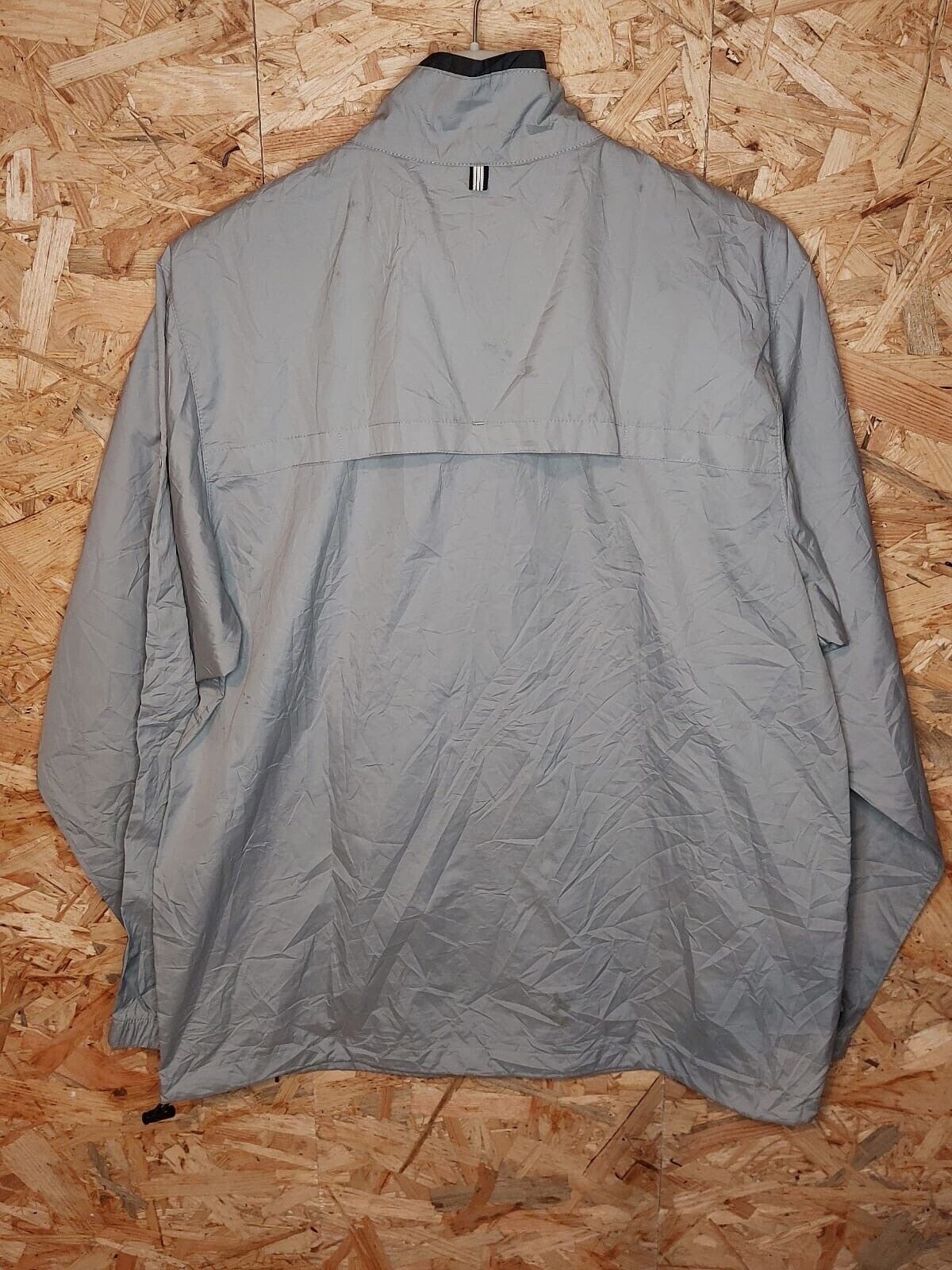 Vintage Adidas Sz S Windbreaker Tracksuit Jacket Grey 90s Black Adidas retro - WhiteHorse Vintage